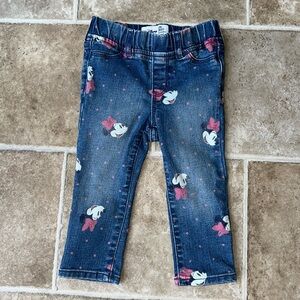 Gap Disney Minnie Mouse Print Pull On Jeggings 2T
